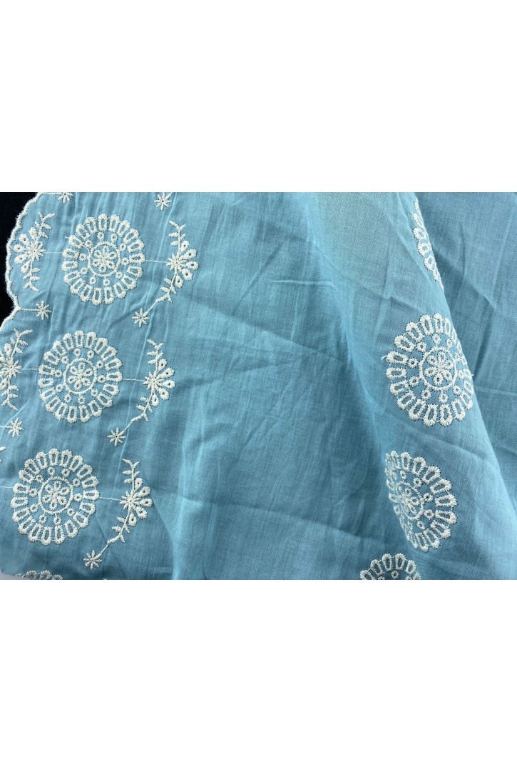 Mint Zeminli Pamuk İpli Vual Brode