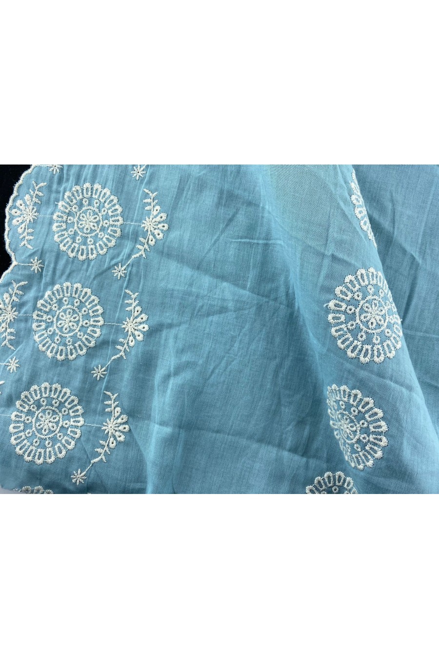 Mint Zeminli Pamuk İpli Vual Brode