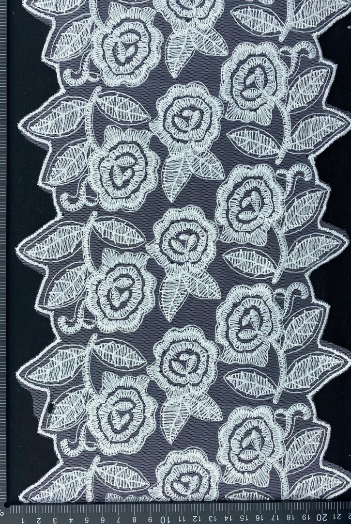 Ham Tül Üzeri Brode Bant, Polyester