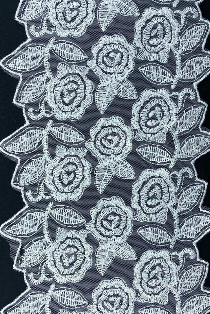 Ham Tül Üzeri Brode Bant, Polyester