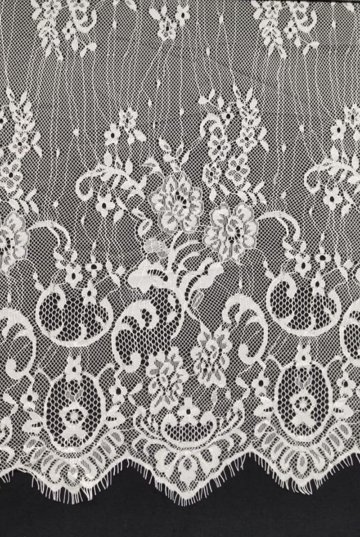 23000 DANTEL/İTHAL/LEZ/NAYLON/SAKALLI/BEYAZ/150 CM