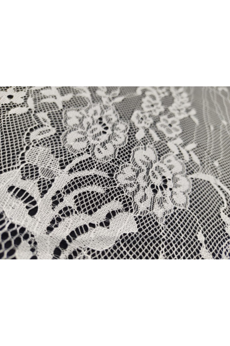 23000 DANTEL/İTHAL/LEZ/NAYLON/SAKALLI/BEYAZ/150 CM