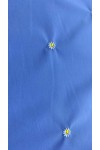 22040 BRODE/YERLİ/LEZ/PAMUK POLYESTER LİKRALI/PAPATYA NAKIŞLI/KOYU MAVİ ZEMİN/BEYAZ-SARI NAKIŞ
