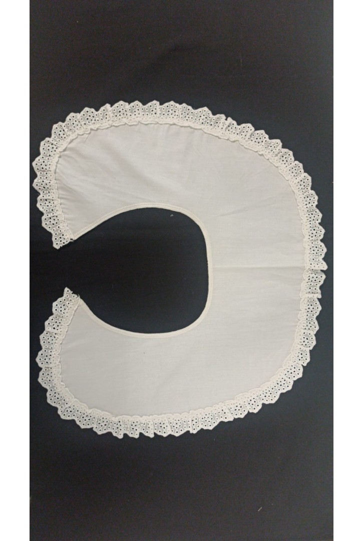 Kasar İşlemeli Pamuk Poplin Yerli Yaka Kumaş