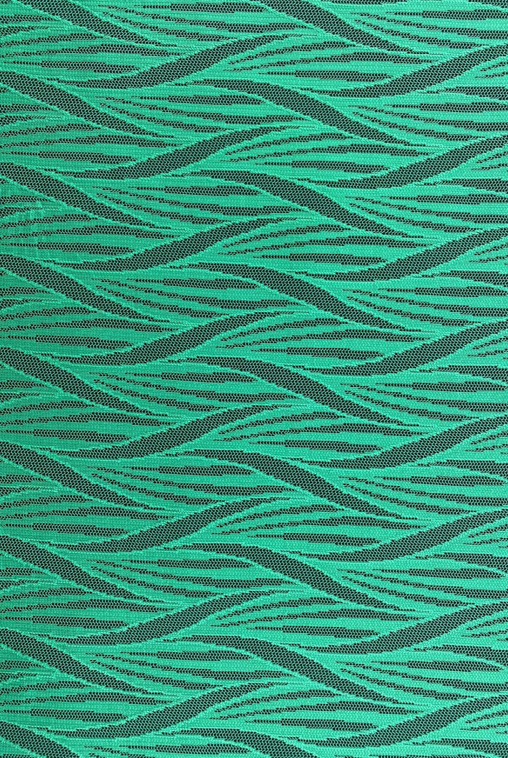 Yeşil Polyester Dantel Kumaş - 150 cm