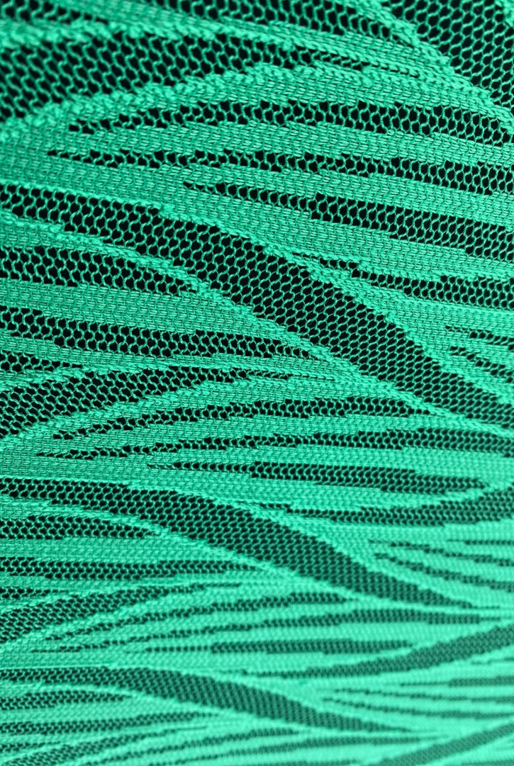 Yeşil Polyester Dantel Kumaş - 150 cm