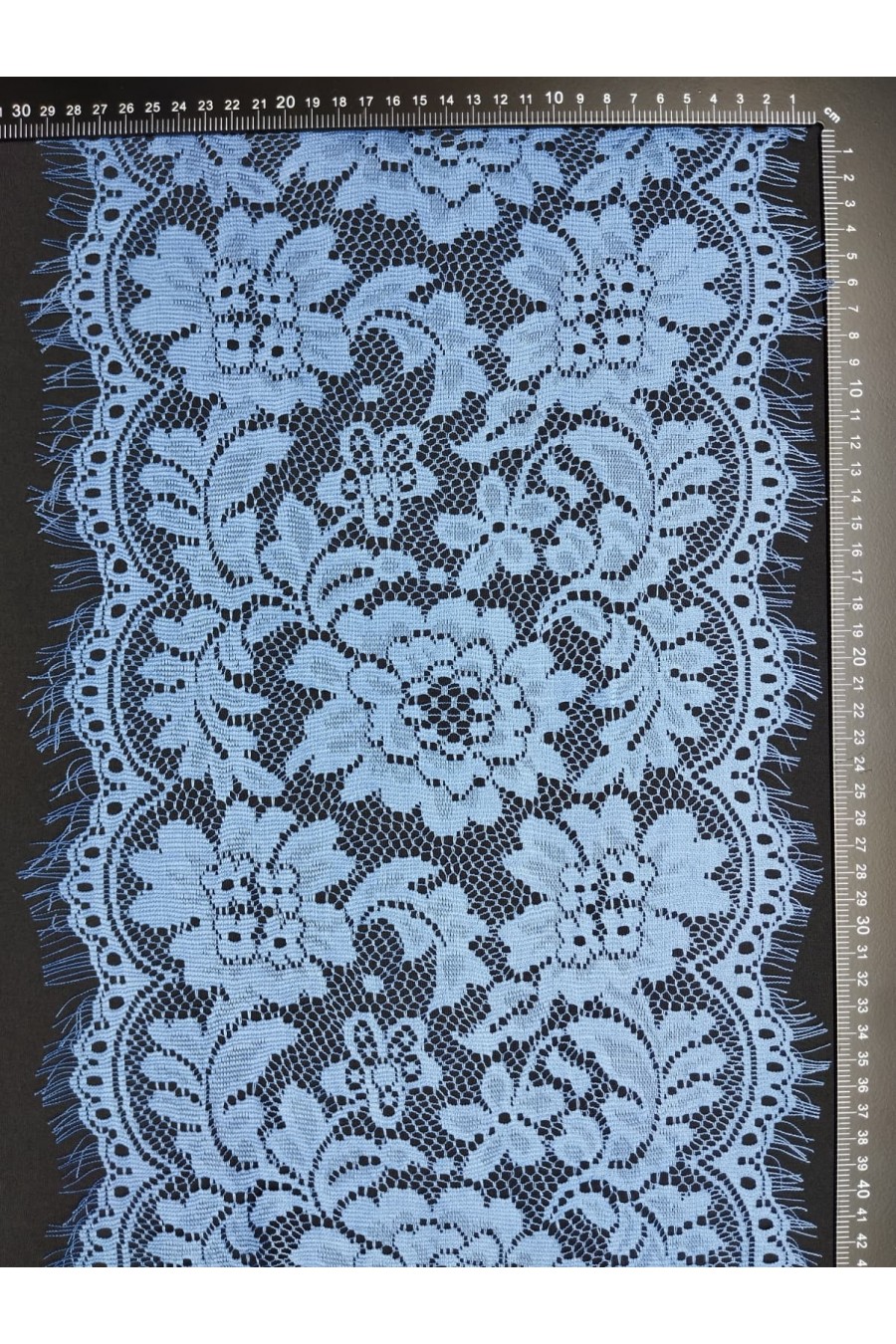 7088-ADET İndigo Sakallı Dantel Bant