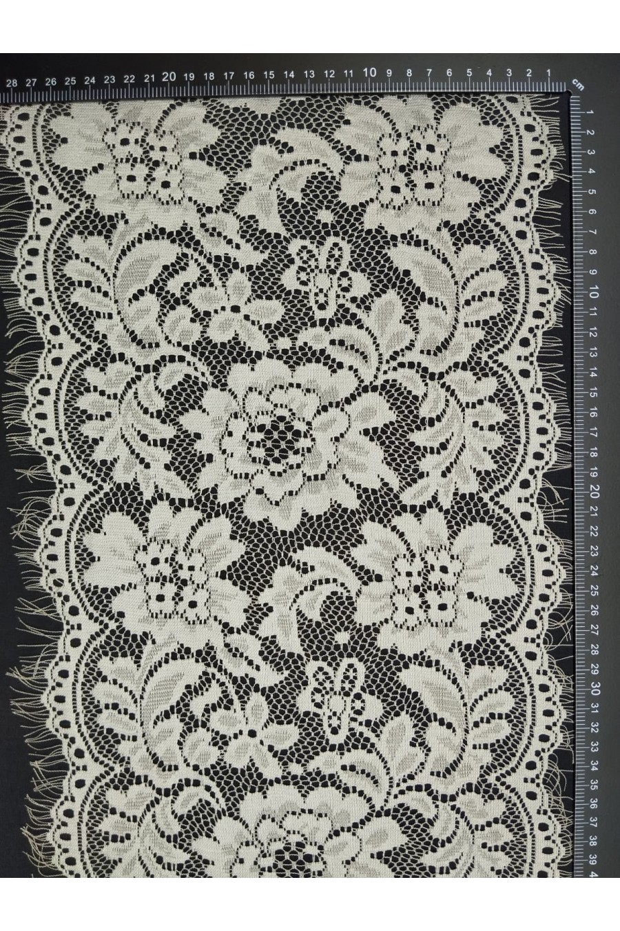 Gri Sakallı Mikro Polyester Dantel Bant