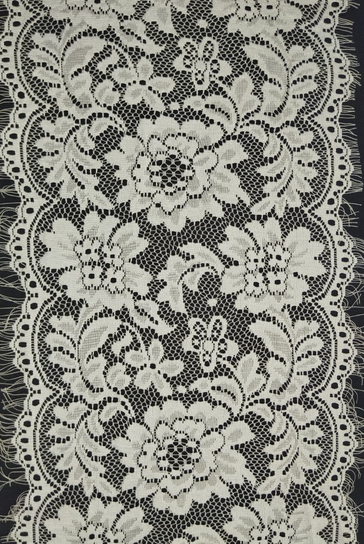 Gri Sakallı Mikro Polyester Dantel Bant