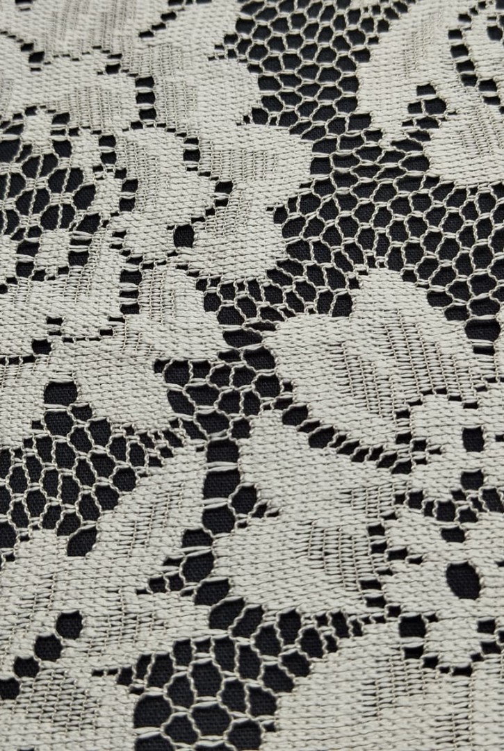 Gri Sakallı Mikro Polyester Dantel Bant