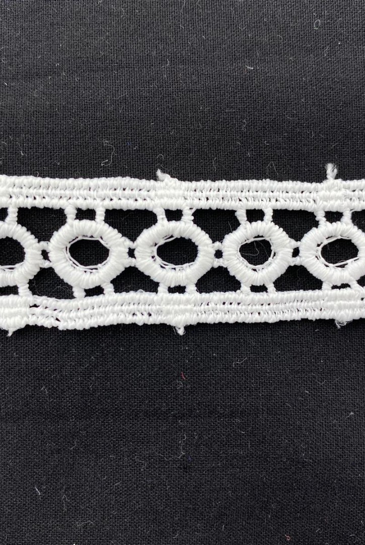 Mat Polyester Güpür Brode Bant, 2 cm