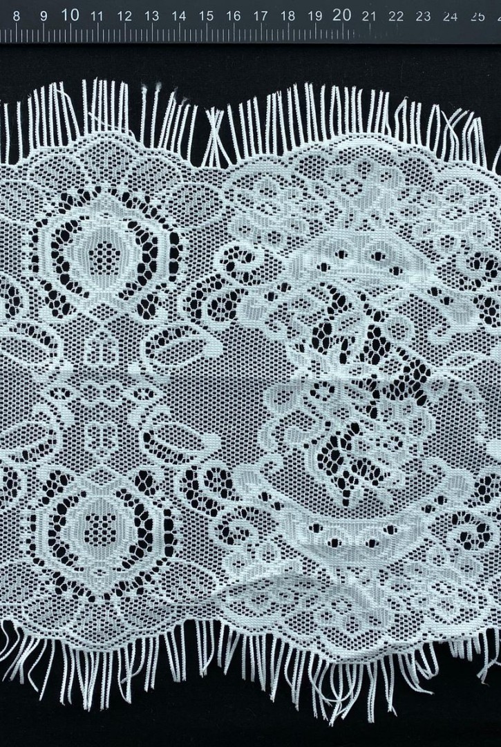 Ham Sakallı Mat Polyester Dantel Bant - 23 cm