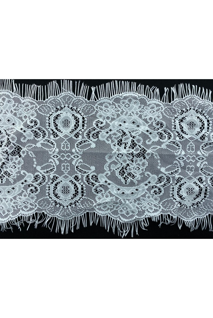 Ham Sakallı Mat Polyester Dantel Bant - 23 cm