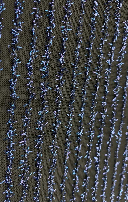 Siyah Lacivert Sakallı Dokuma Kumaş - 160 cm (11381)