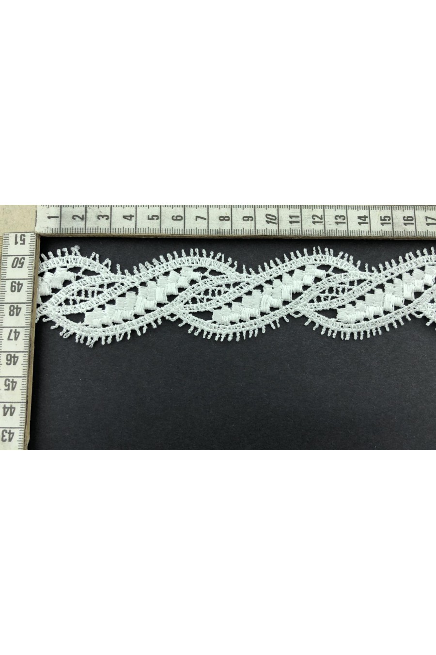 Parlak Polyester Güpür Brode Bant, Yerli, 3 cm