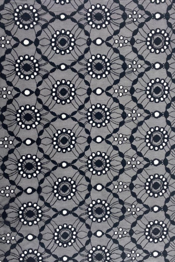 Mavi Bohrerli Mat Dantel – Polyester