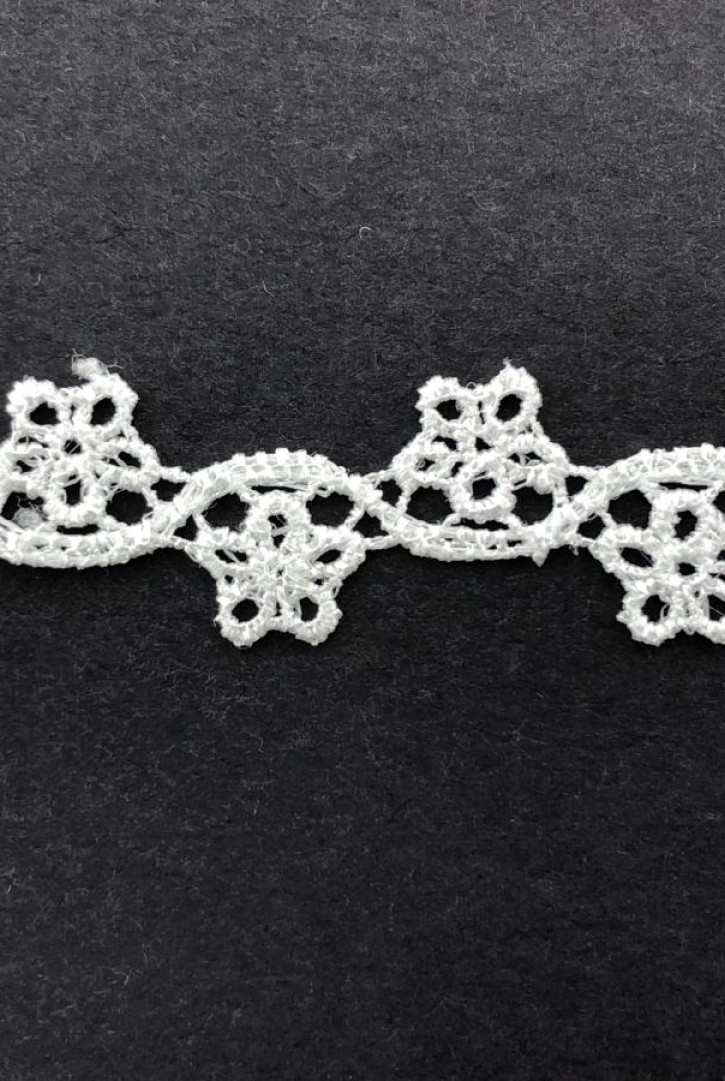 Parlak Polyester Güpür Brode Bant, Ham Yapıda