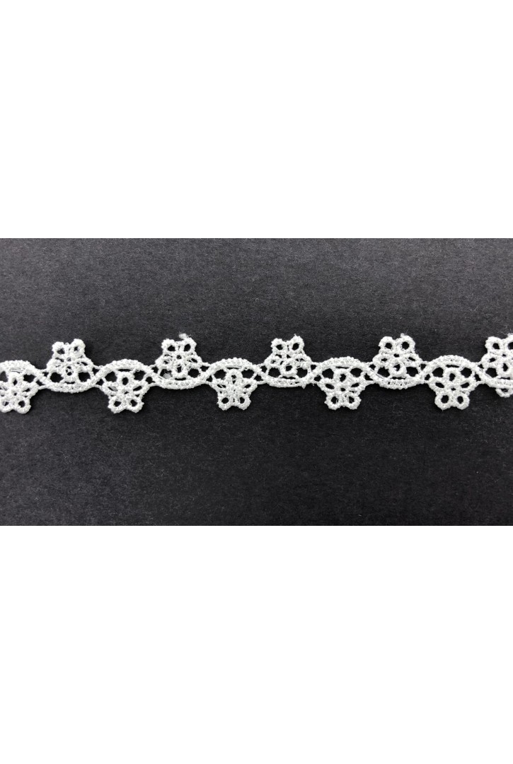 Parlak Polyester Güpür Brode Bant, Ham Yapıda