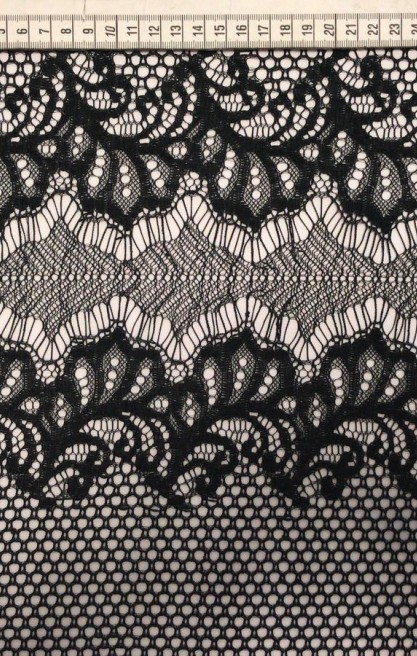 Siyah Ham İpli Dantel