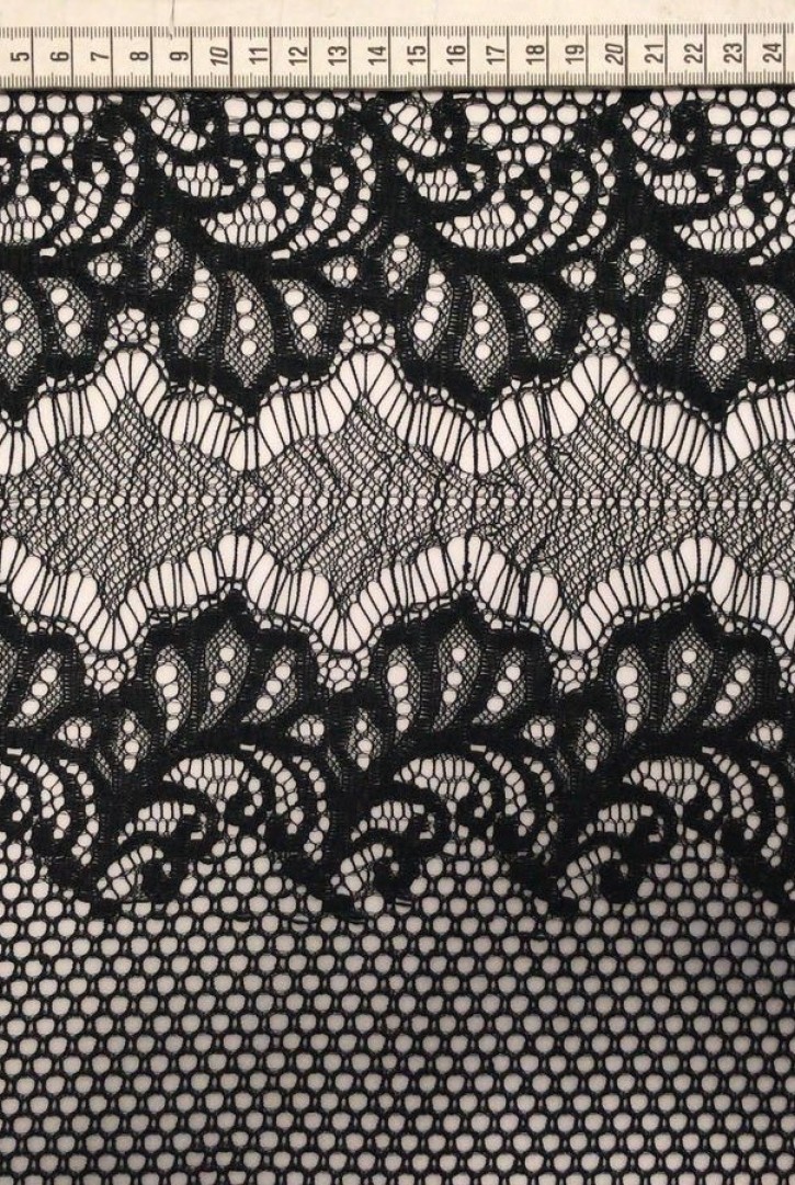 Siyah Ham İpli Dantel