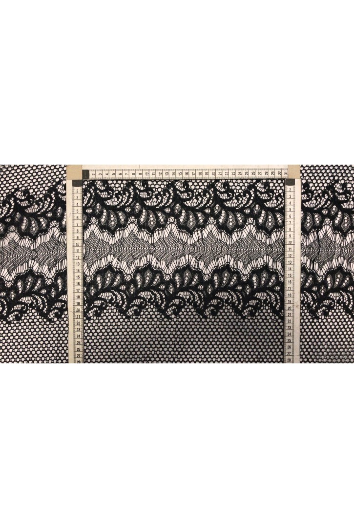Siyah Ham İpli Dantel