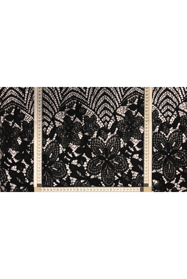 Siyah Polyester Dantel