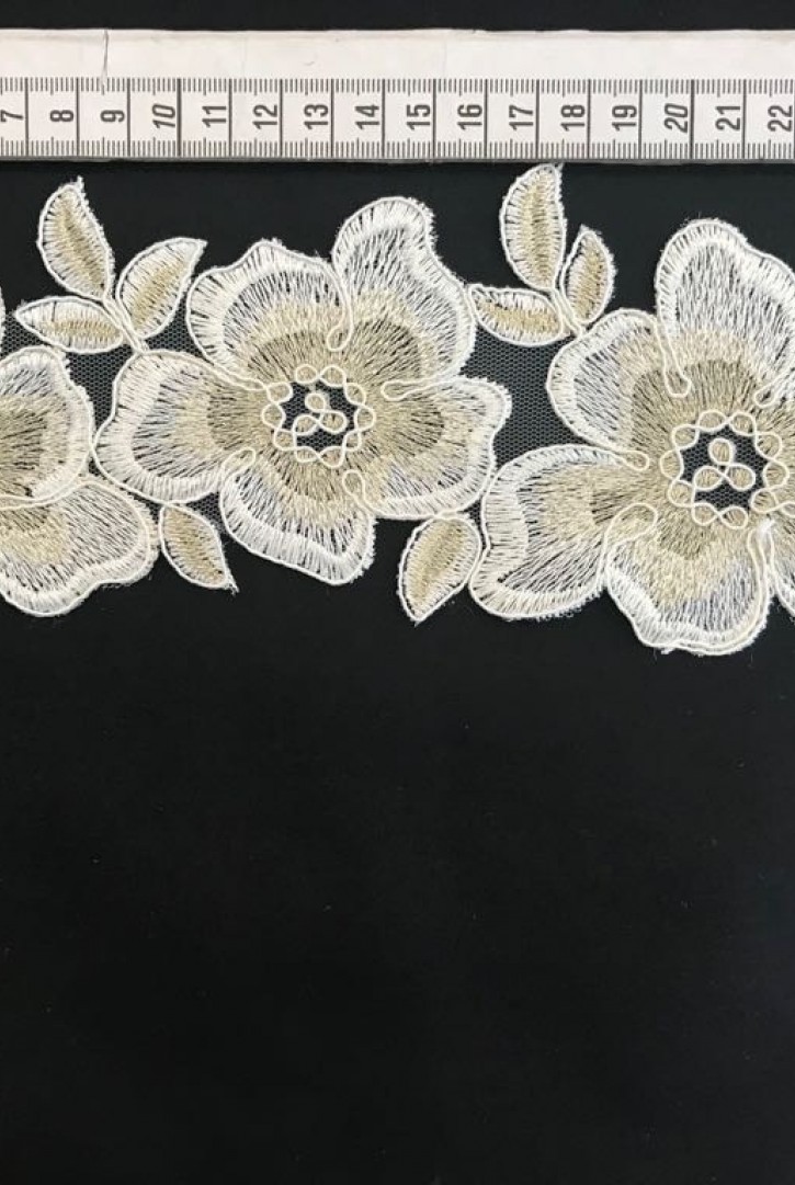 Gold Simli Yerli Lurex Polyester Brode Bant