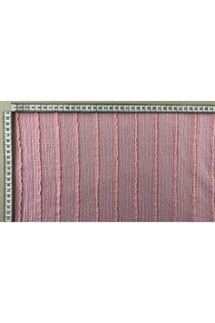 Pembe Likralı Naylon Dantel