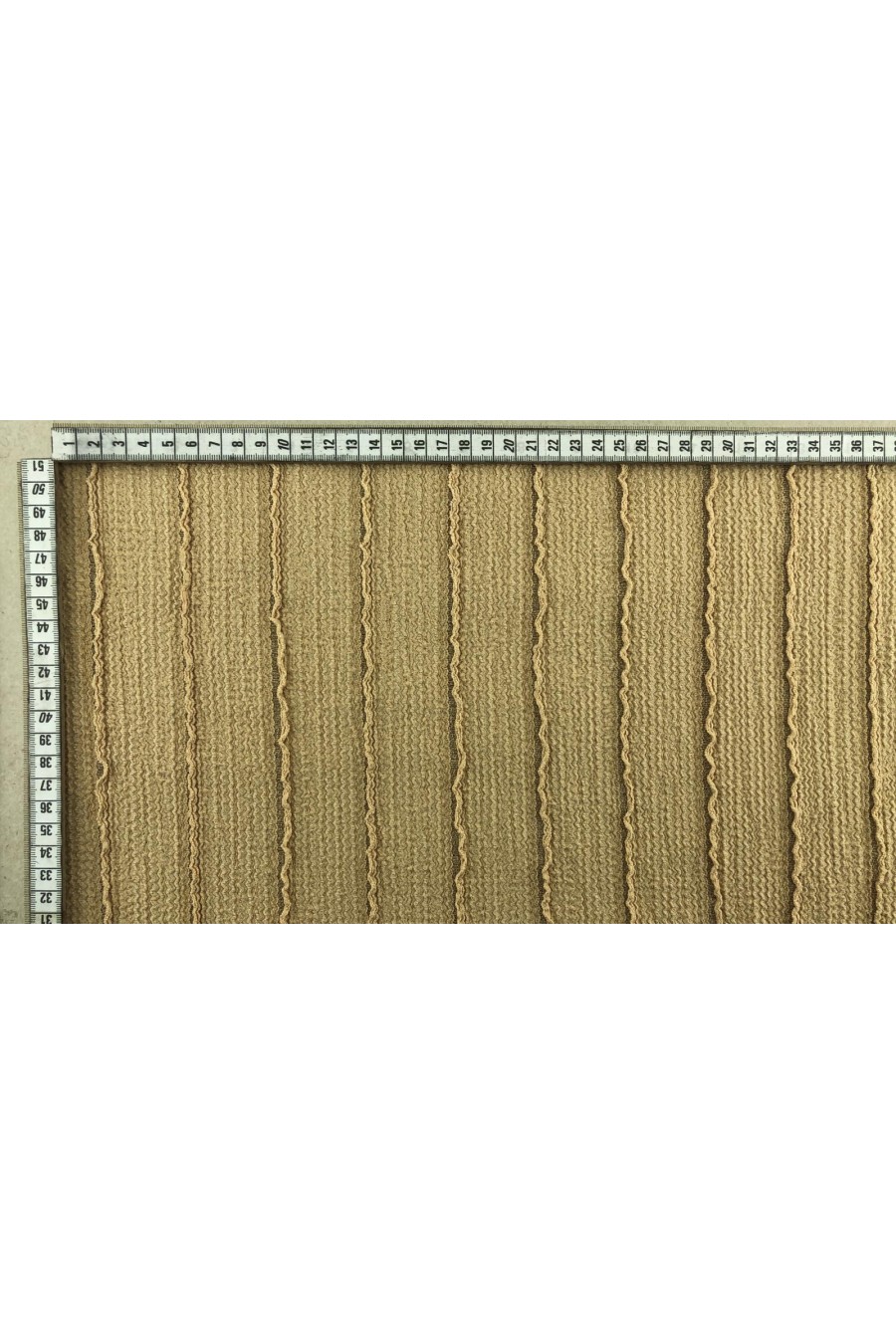 Bej Likralı Naylon Dantel, İthal, 145 cm