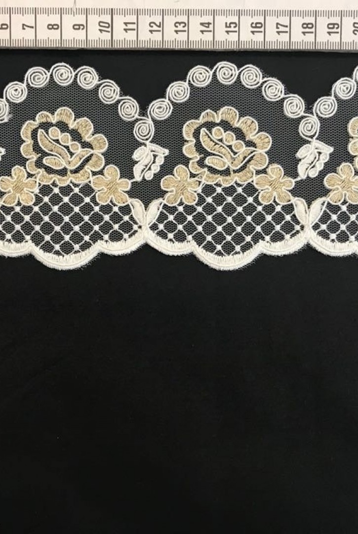 Gold Simli Yerli Lurex Polyester Brode Bant