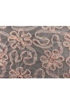 Somon Nakışlı Süzeneli Tül Kumaş - Yerli Polyester, 130 cm (11208)