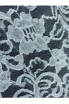 Beyaz Polyester Dantel Kumaş, 160 cm