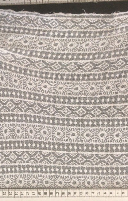 5622 BRODE/LEZ/TÜL ÜZERİ/PAMUK/BEYAZ