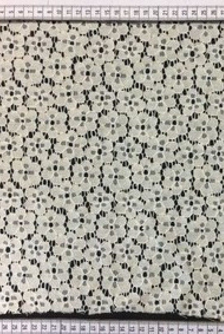 Fikse Edilmiş Kordlu Pamuk Naylon İthal Dantel