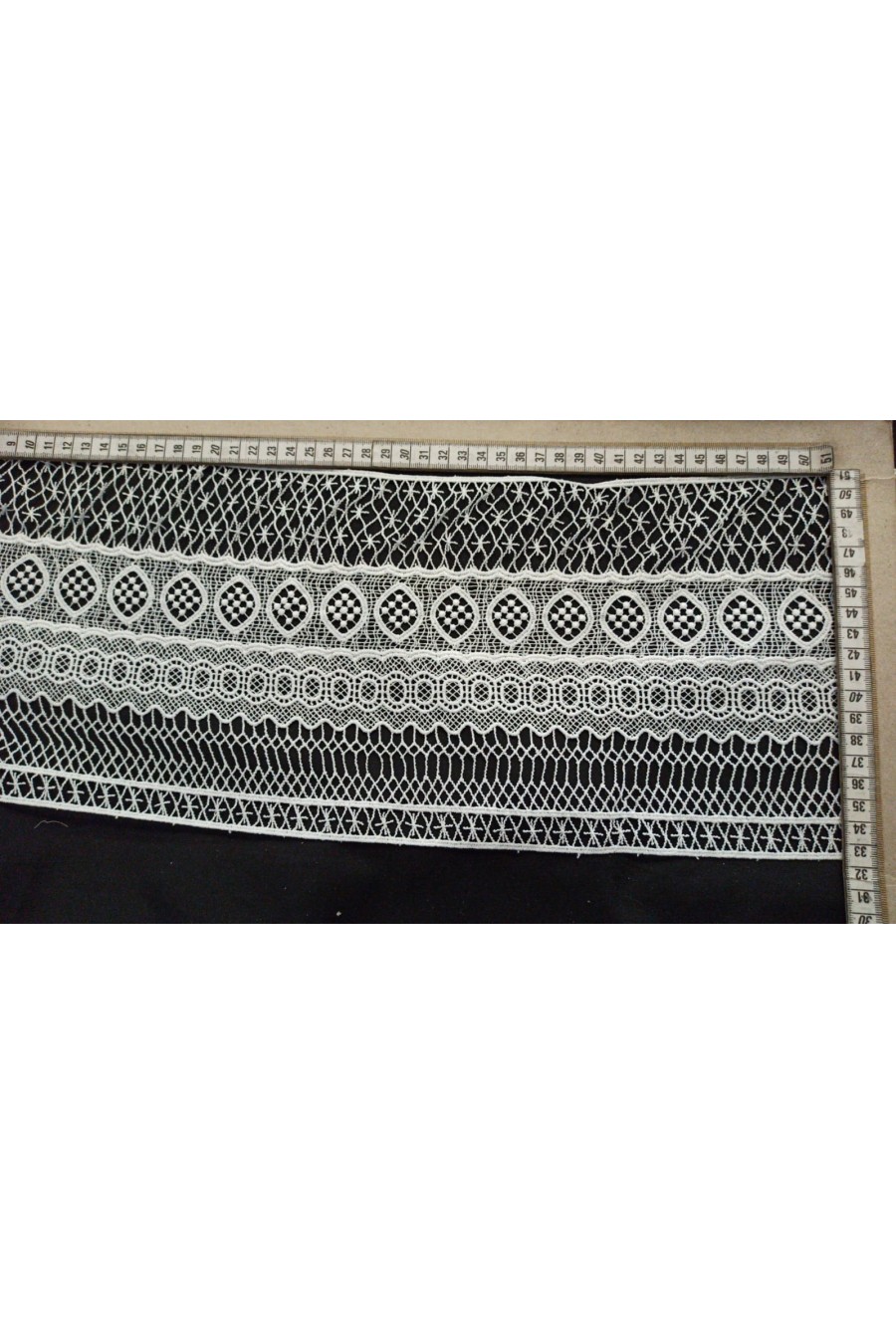 Güpür Brode Bant, Mat Polyester, 19 cm