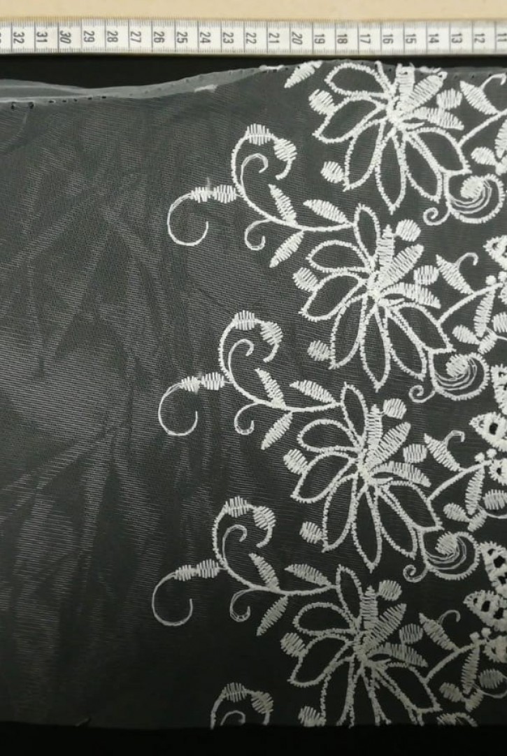 Brode Yerli Bant Polyester Tül Üzeri Ham