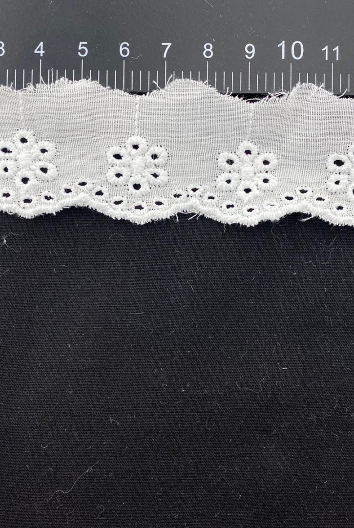 Pamuk Polyester Vual Brode Bant - 3 cm