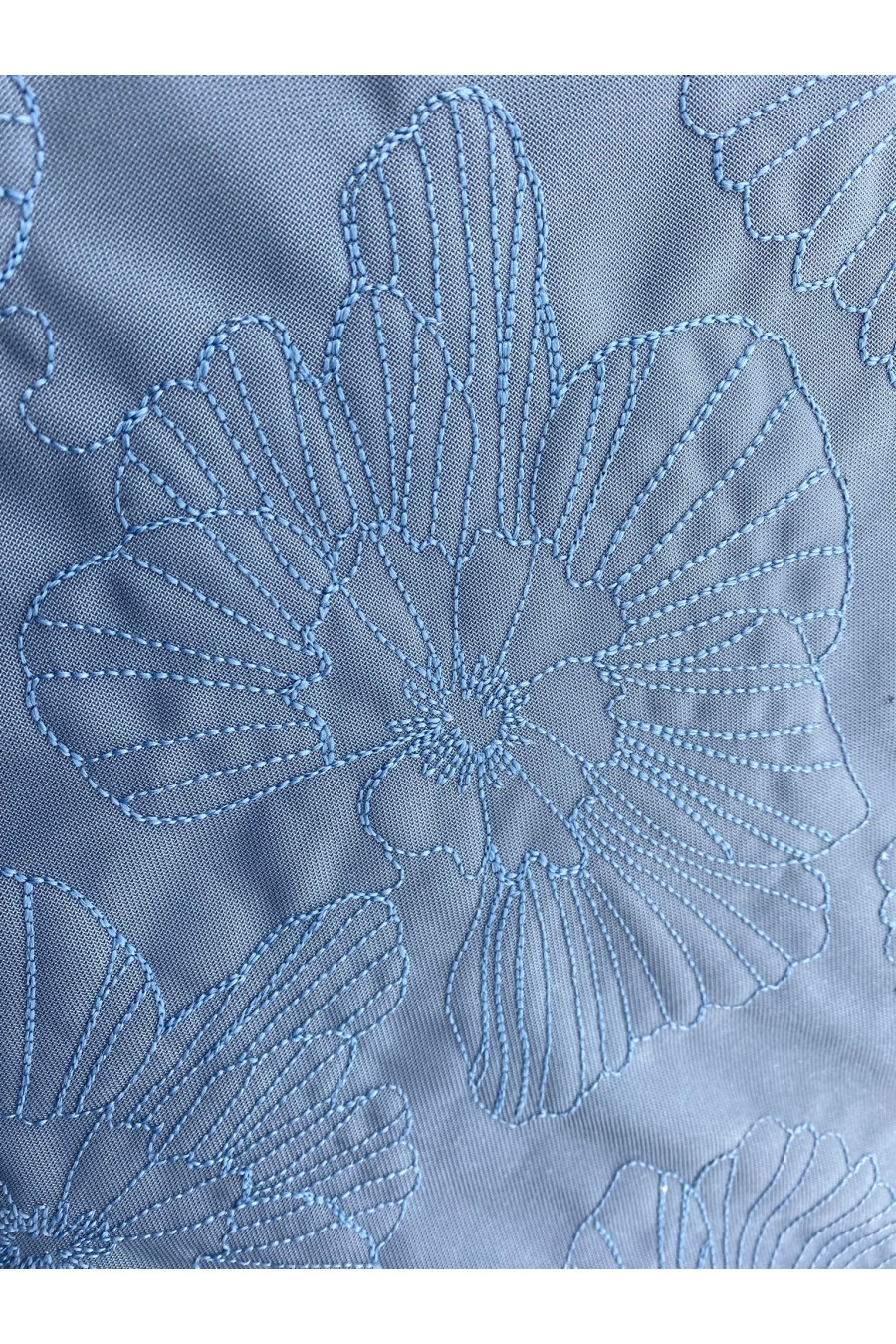 20787 KUMAŞ/YERLİ/LEZ/POLYESTER/SÜET/NAKIŞLI/MAVİ/155 CM