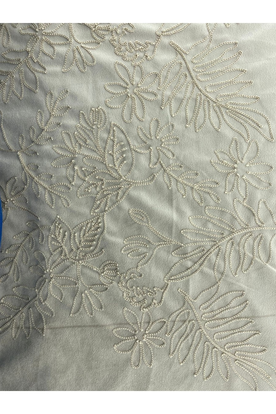 20788 KUMAŞ/YERLİ/LEZ/POLYESTER/SÜET/NAKIŞLI/BEJ/155 CM