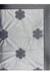 20791 KUMAŞ/YERLİ/LEZ/POLYESTER/SÜET/NAKIŞLI/GRİ/155 CM