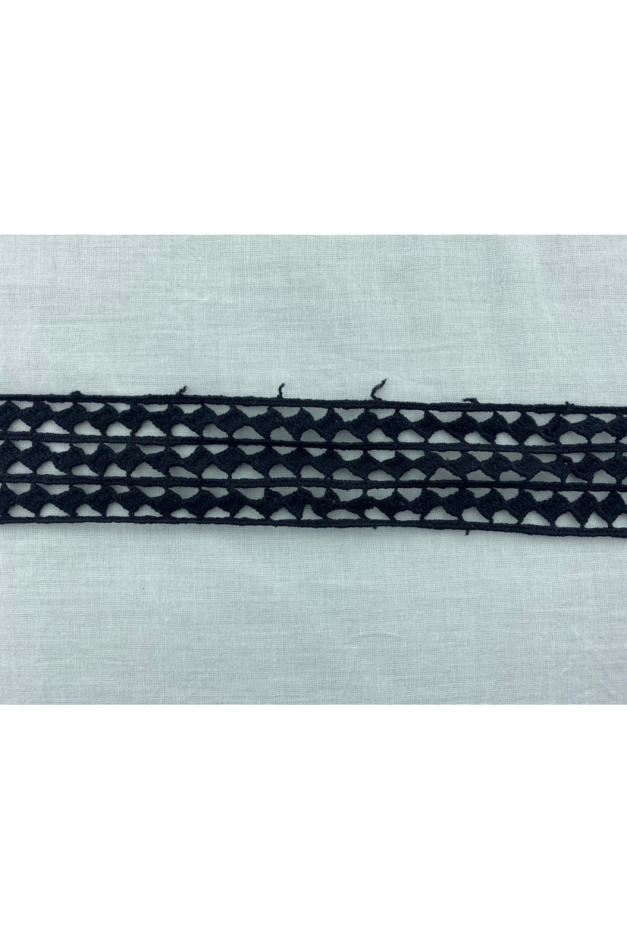 Siyah Polyester Brode Bant