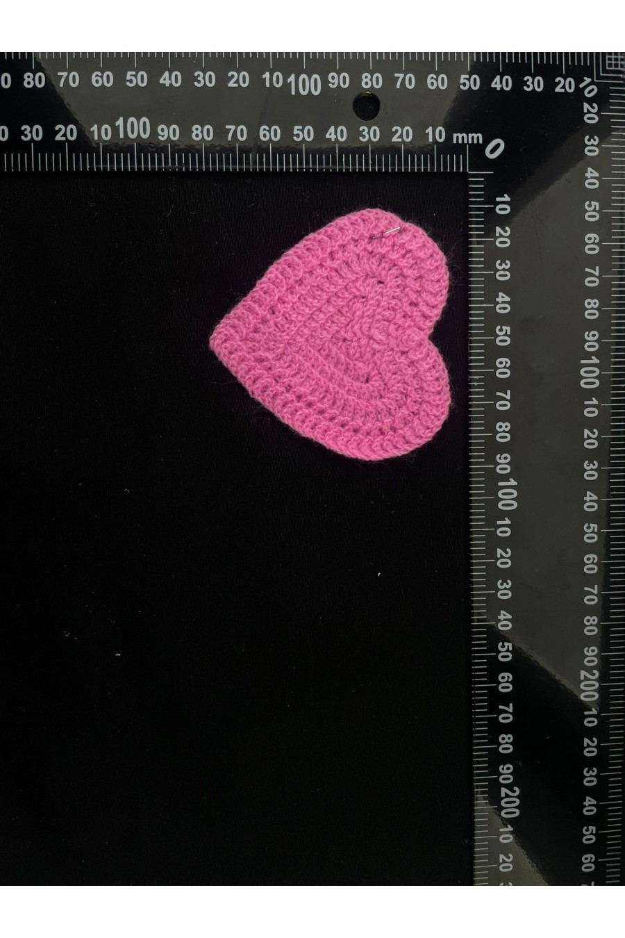 23041 BRODE/YERLİ/APLİK/AKRİLİK/KALP/PEMBE/7 CM