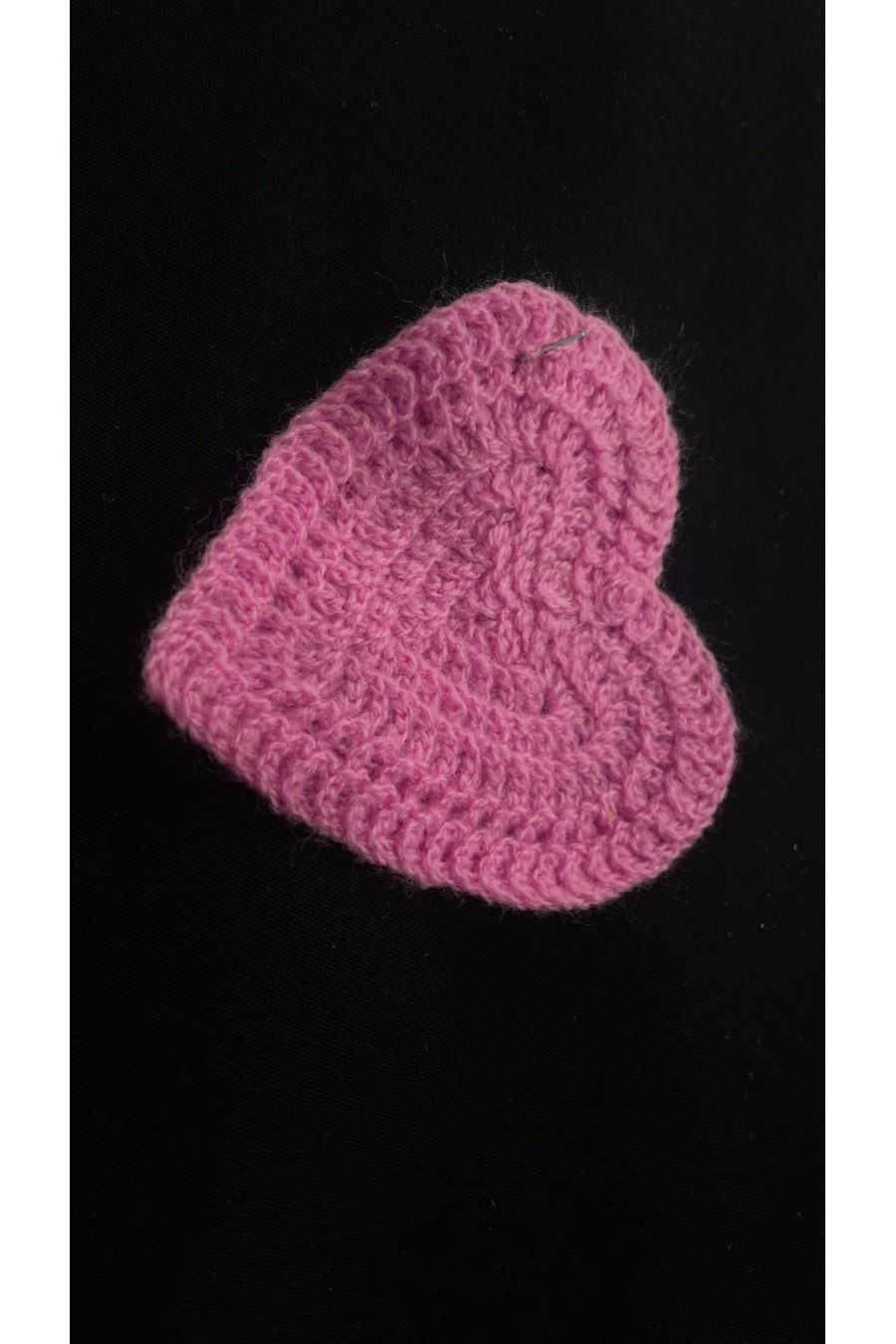 23041 BRODE/YERLİ/APLİK/AKRİLİK/KALP/PEMBE/7 CM