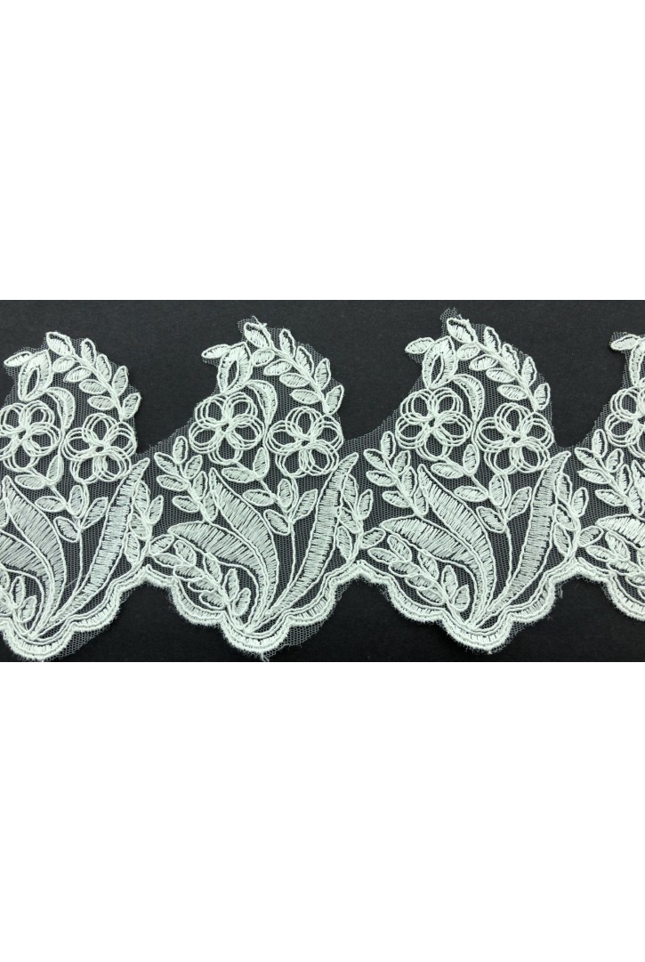 Ham Düz Kordlu Aplik Polyester Brode