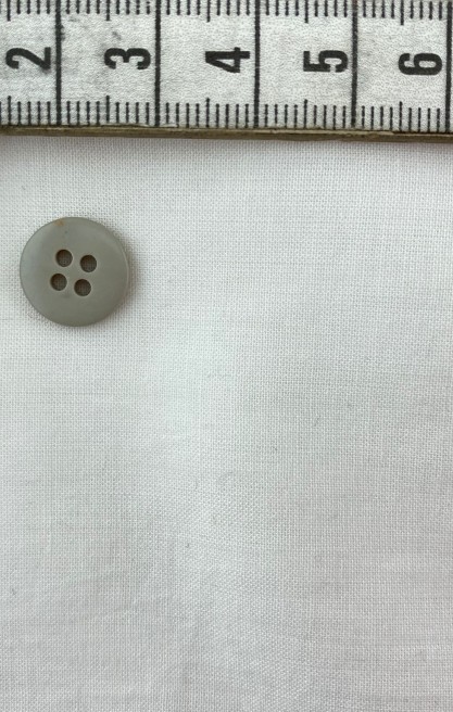 Gri Renk Yerli 13 mm Çubuk Düğme, Polyester