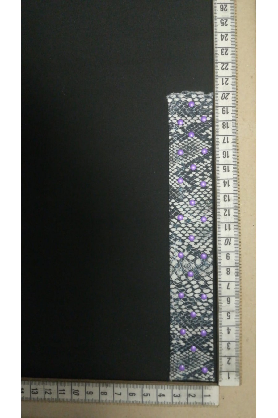 Şerit Yerli Bant Raşel Polyester Piton-2 Taş Mor 3 CM