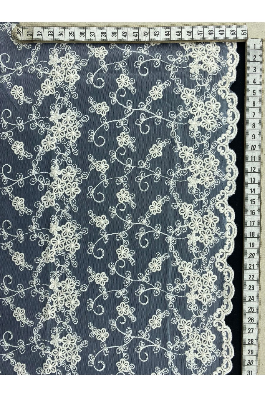 Ham Tül Üzeri 44 cm Bant, İthal Polyester