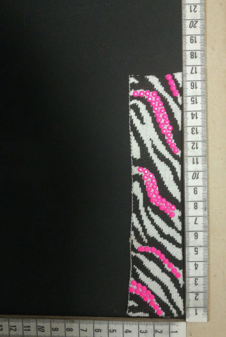 Neon Taş Detaylı Polyester Şerit Bant