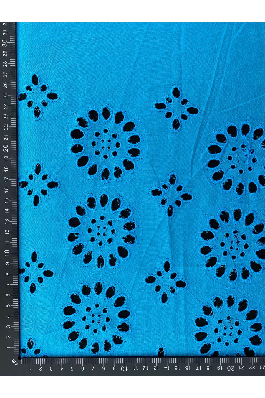 Turkuaz Bohrer Pamuk Polyester Brode