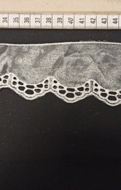 Beyaz Organze Yaka - Polyester Kumaş